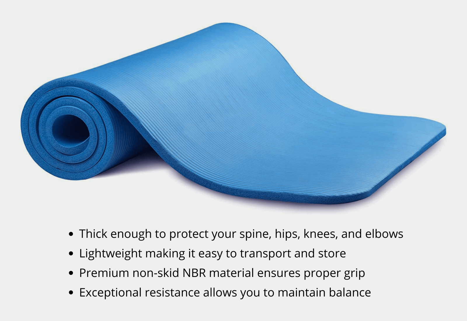 Yoga mat with carrying strap, I.FIV5