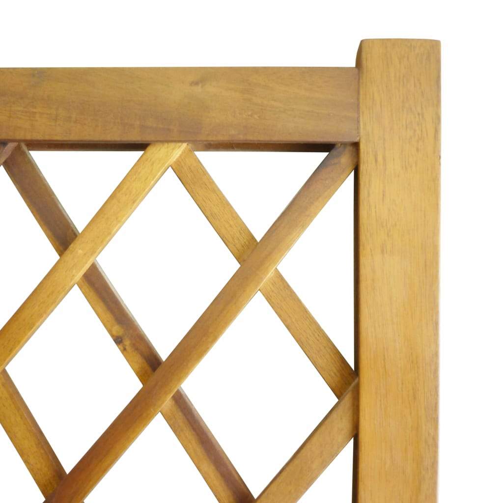 vidaXL Garden Raised Bed with Trellis Solid Acacia Wood