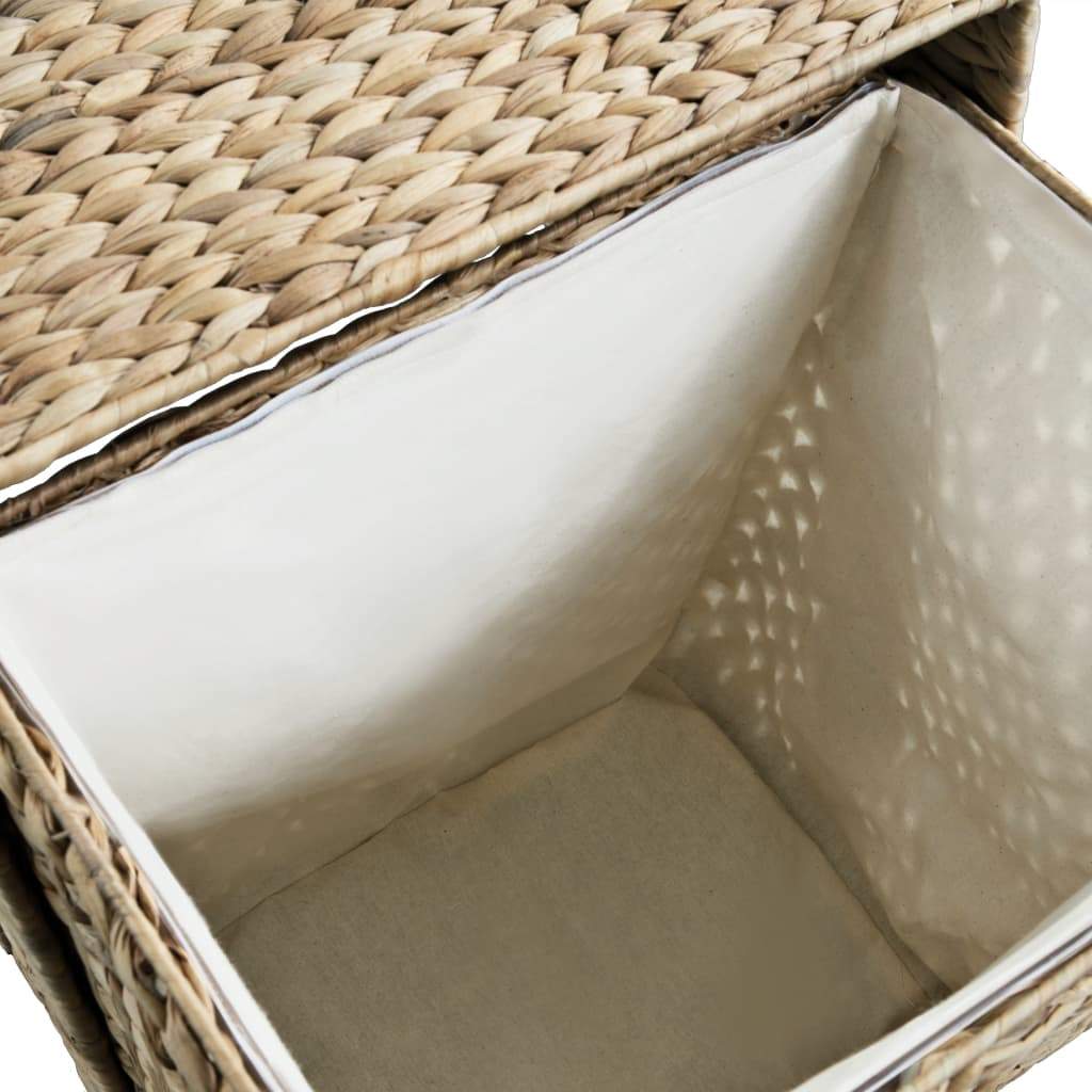 vidaXL Laundry Basket 17.3"x13.4"x25.2" Water Hyacinth
