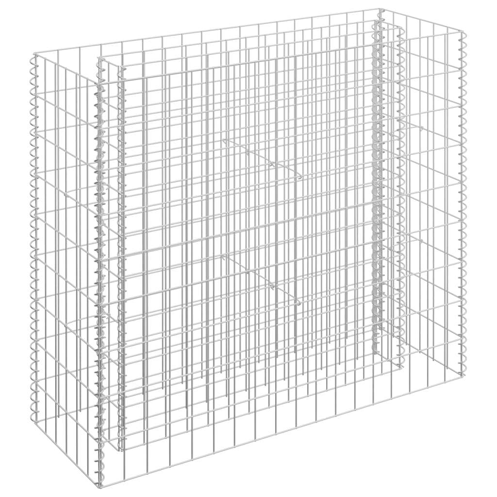 vidaXL Gabion Raised Bed Galvanized Steel Garden Planter Basket Multi Sizes