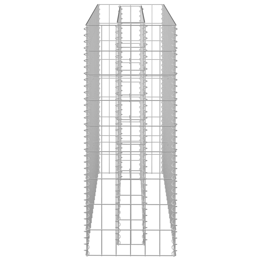 vidaXL Gabion Raised Bed Galvanized Steel Garden Planter Basket Multi Sizes