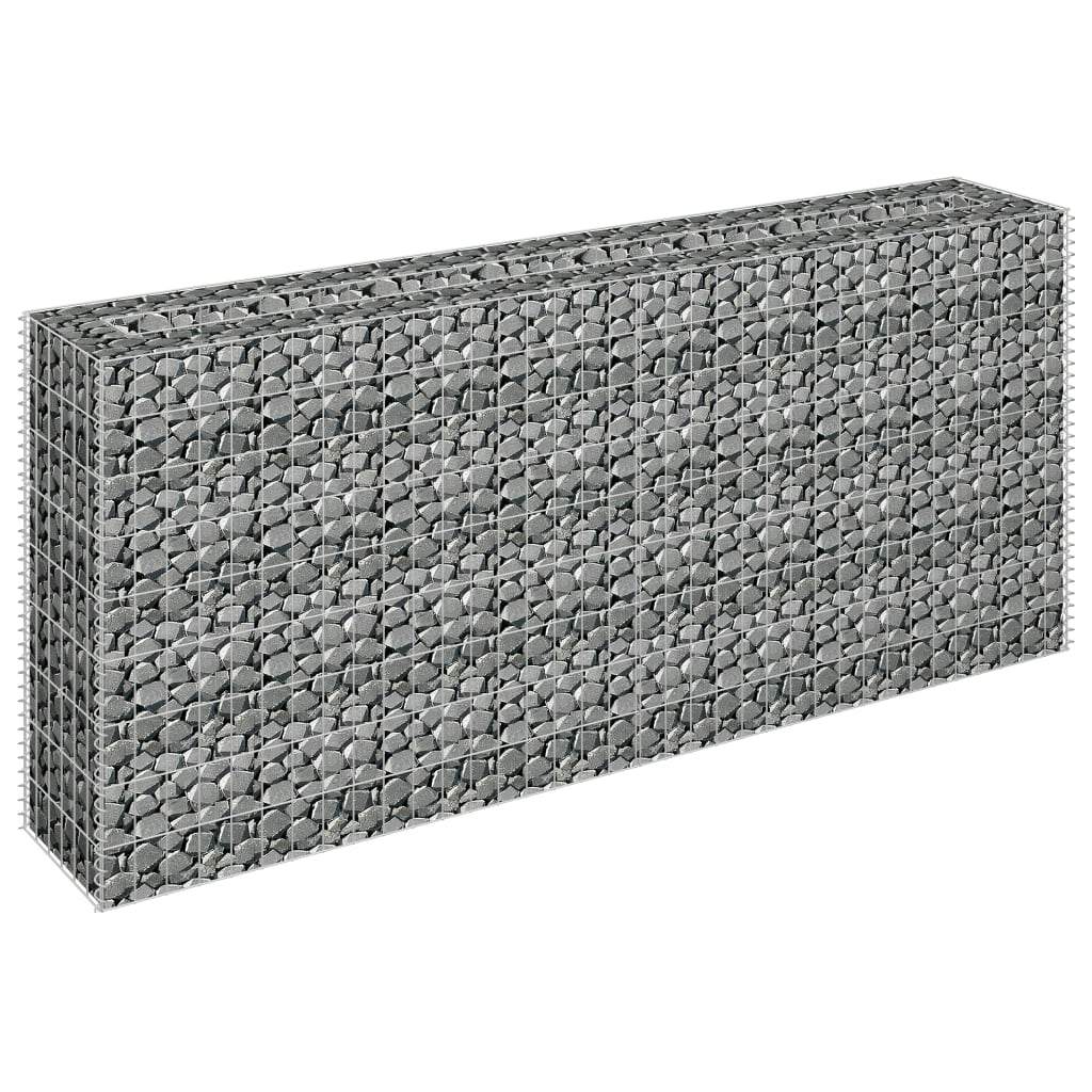 vidaXL Gabion Raised Bed Galvanized Steel Garden Planter Basket Multi Sizes