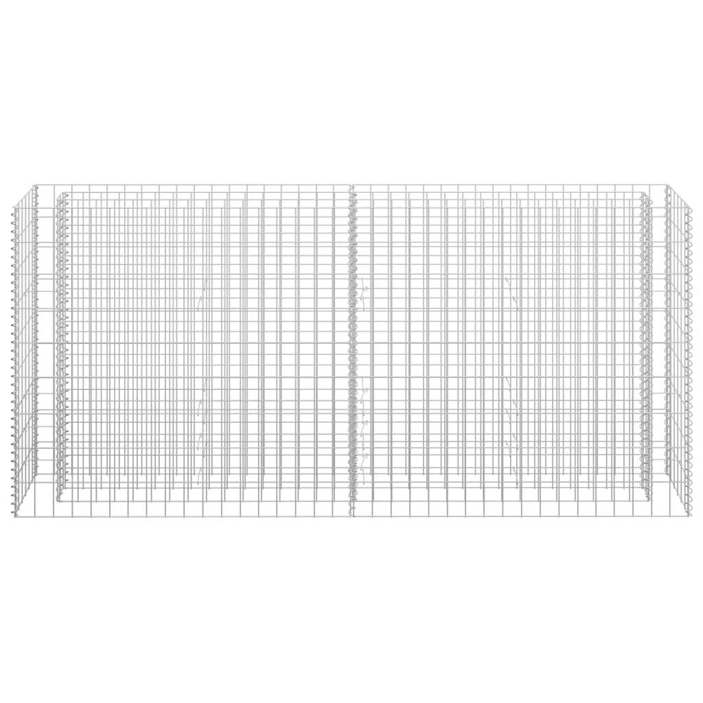 vidaXL Gabion Raised Bed Galvanized Steel Garden Planter Basket Multi Sizes