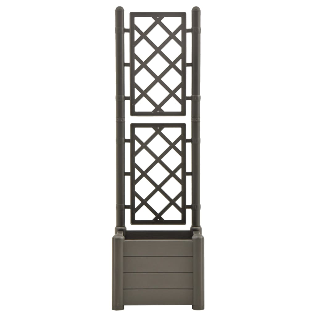 vidaXL Garden Planter with Trellis Raised Bed Outdoor Flower Multi Colors