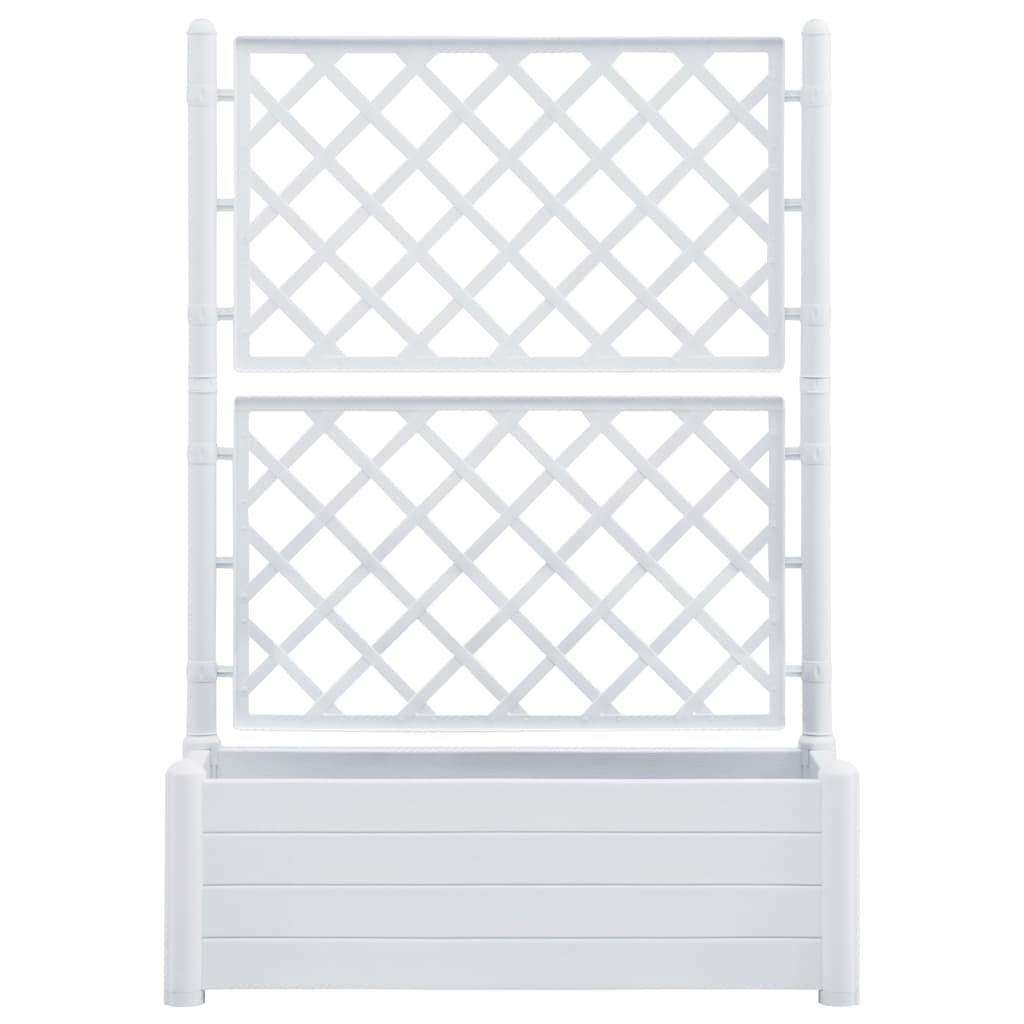 vidaXL Garden Planter with Trellis Raised Bed Outdoor Flower Multi Colors