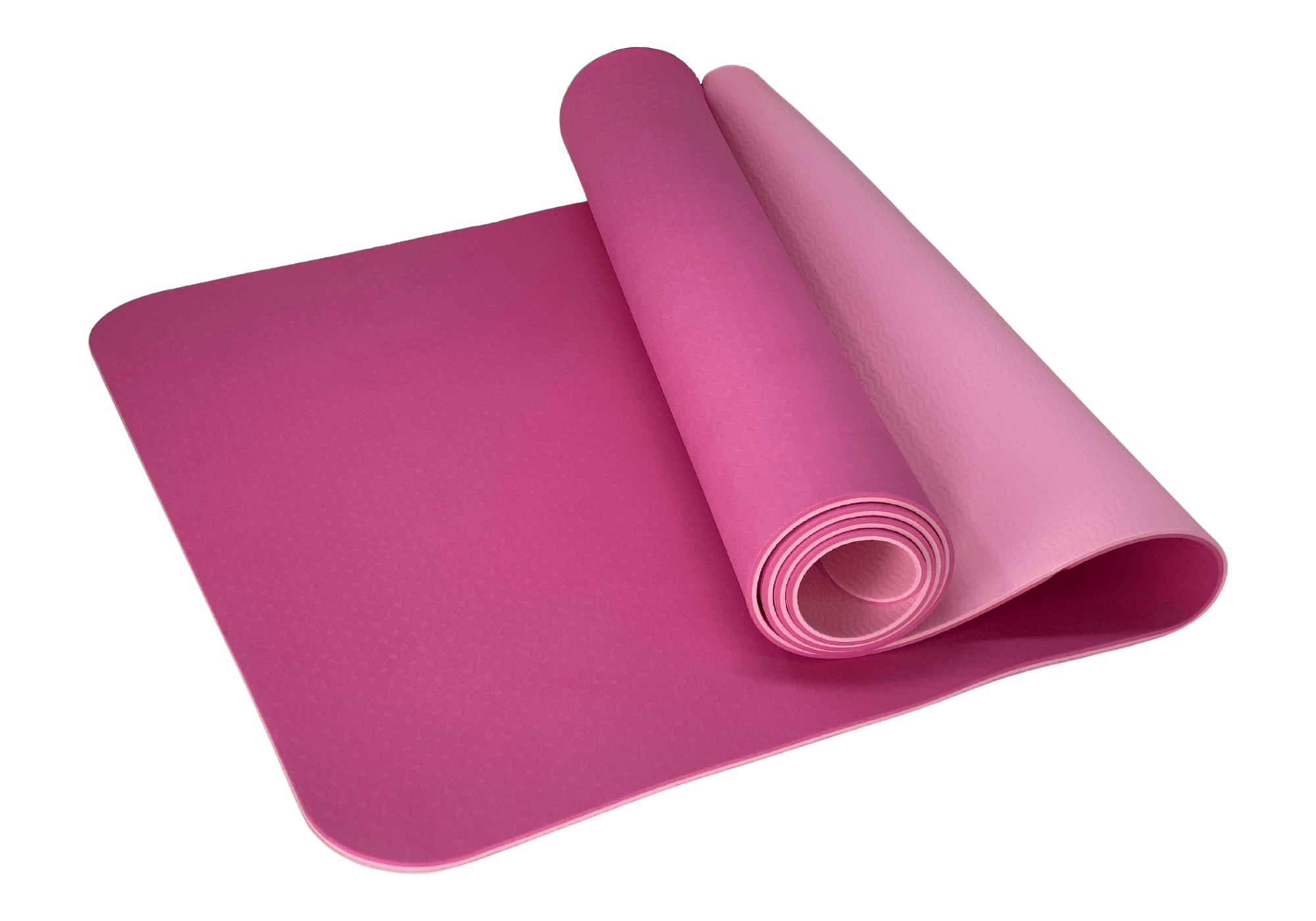 PG traders.Yoga and Exercise mat of 8mm (Light Pink) Yoga Mat with Yoga Mat  Carry Strap 100% Eco Friendly